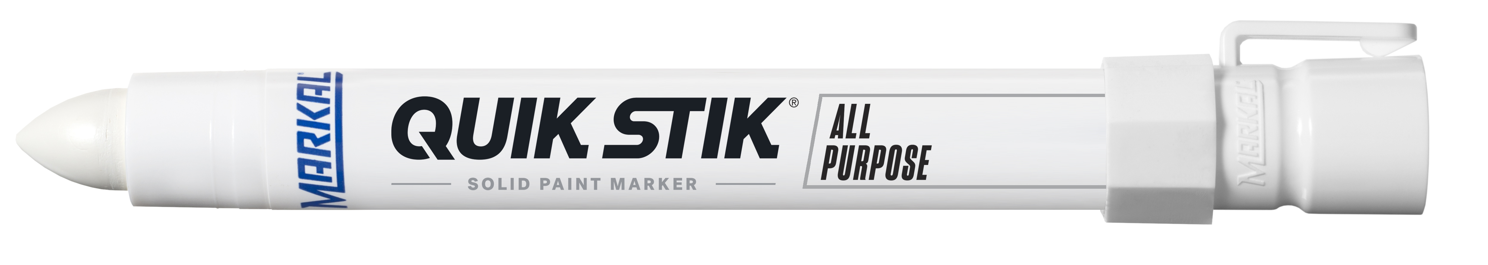 Marker, Quik Stik white solid paint